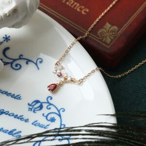 Luna Shell & Moissanite Statement Necklace