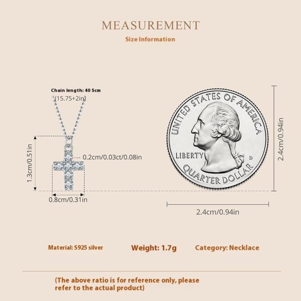 Radiance Moissanite Cross Necklace