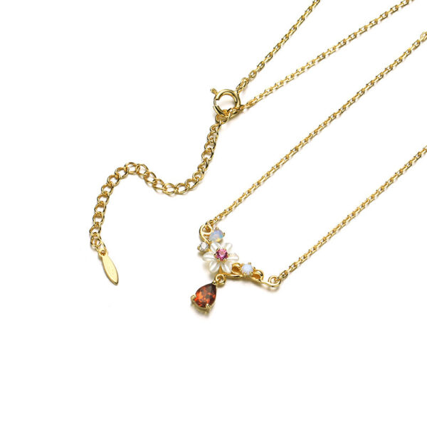 Luna Shell & Moissanite Statement Necklace