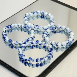 Jingdezhen Ceramic Couple Bracelet Set