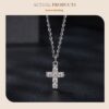 Radiance Moissanite Cross Necklace